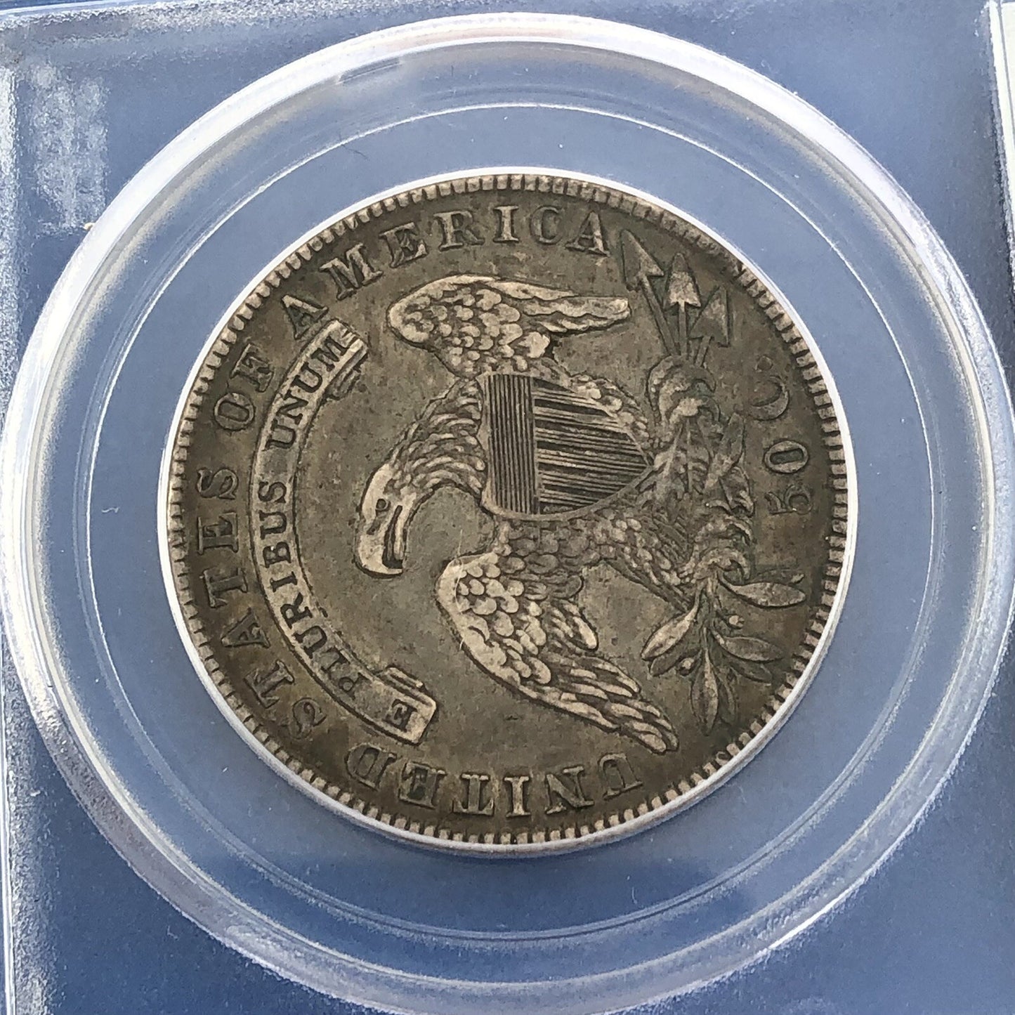 1836 Capped Bust Silver Half Dollar 50c Lettered Edge PCGS XF40 Early US Coin