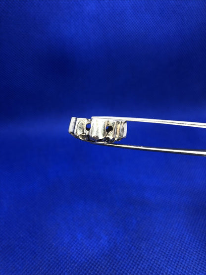 Vintage 925 Sterling Silver Engraveable Scroll Charm Bead Charm Or Pendant