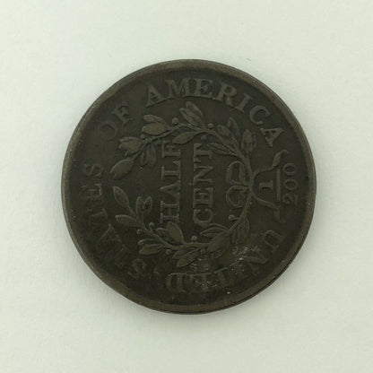 1804 P Draped Bust Copper Half Cent Early US Copper Better Key Philadelphia Coin