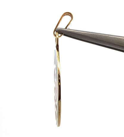 Antique Plique-A-Jour 14K Yellow Gold Mother And Child Madonna Pendant