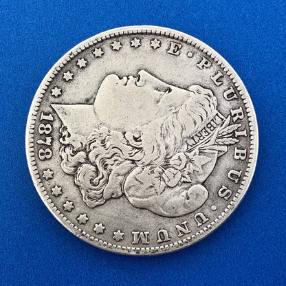 1878 7 TF Morgan Silver Dollar $1 First Year Philadelphia VAM 228B Slashed O