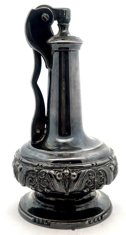Vintage 1940s Ronson "Decanter" Silver Plated Table Lighter Collectible