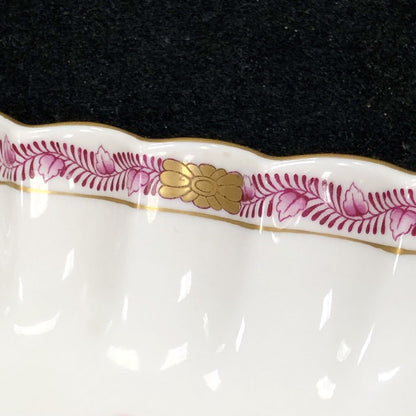 Vintage Herend Hugary Raspberry Chinese Bouquet Apponyi Rectangular Serving Dish