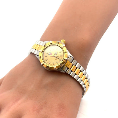 Tag Heuer Professional Two Tone 200 Meter WE1420-R Swiss Made Ladies Wristwatch