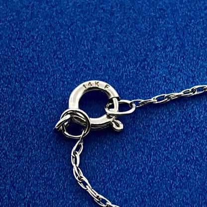 Designer 14K White Gold Pearl Diamond Bridal June Infinity Anniversary Necklace