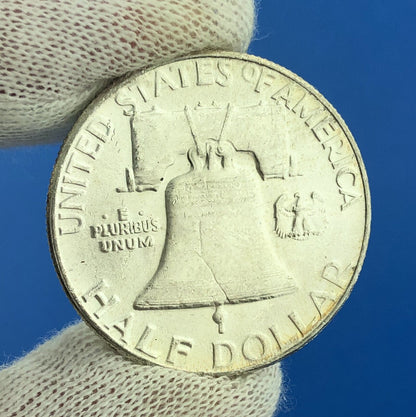 1955 P Franklin Silver Half Dollar Better Key Rare Philadelphia Mint Coin