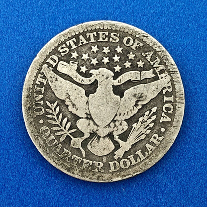 1914 S Silver Barber Quarter $.25 Better Key Date San Francisco Coin Rare Scarce