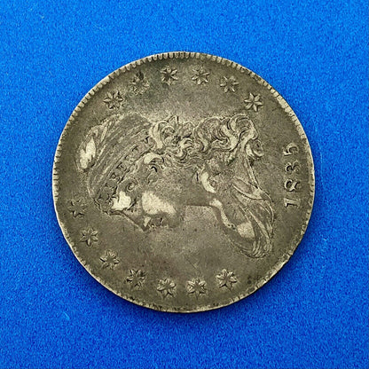 1835 Capped Bust Silver Half Dollar Lettered Edge Better Early Philadelphia Coin