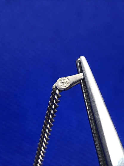 Designer P. Lux 925 Sterling Silver Scroll Detail Cross Pendant & Chain Necklace