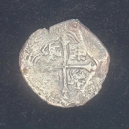 1618-1621 OMD Mexico 8 Reales Habsburg Shield/Cross of Jerusalem .931 Silver Cob