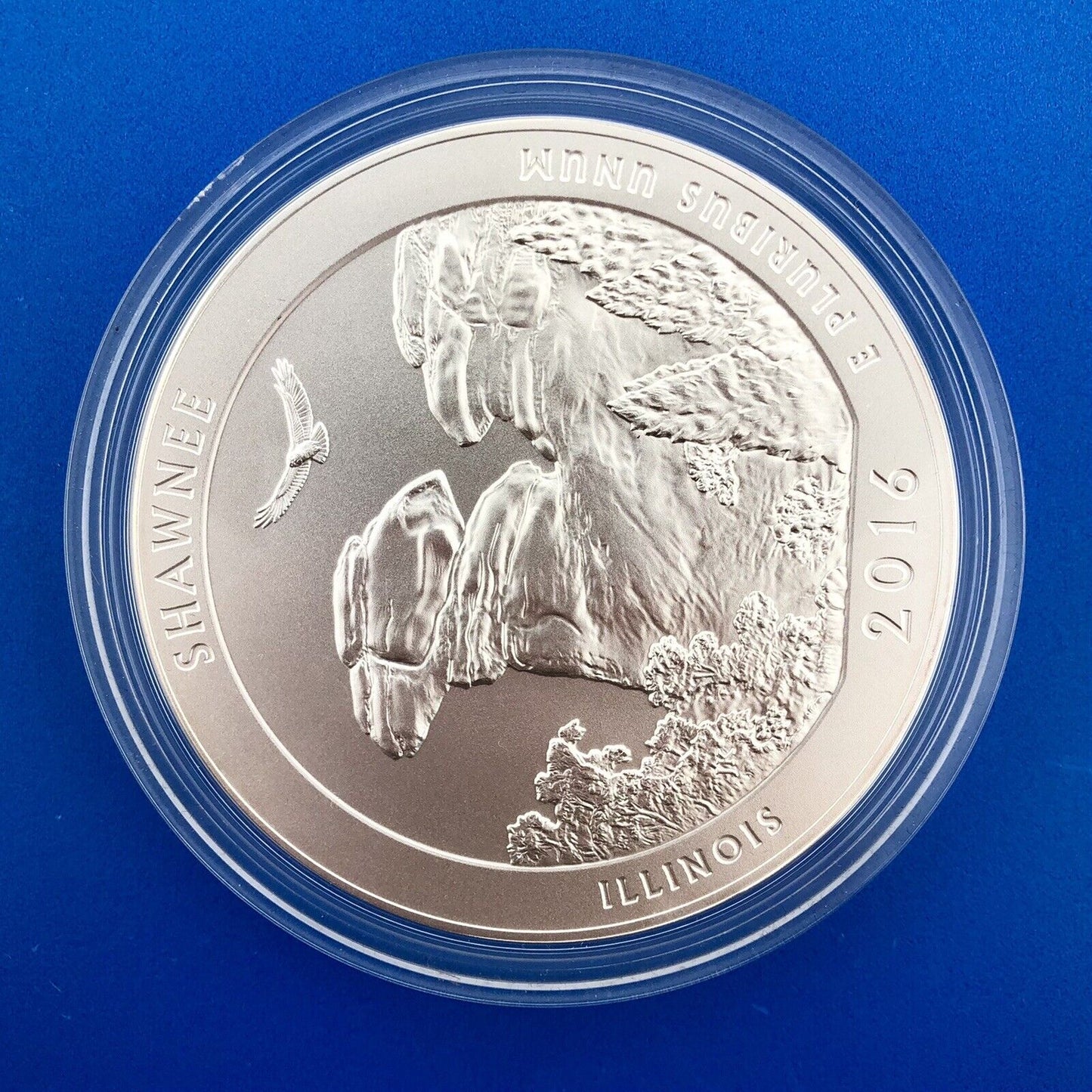 2016 America The Beautiful 5 Oz 999 Silver Shawnee Burnished Collectors OMP/COA