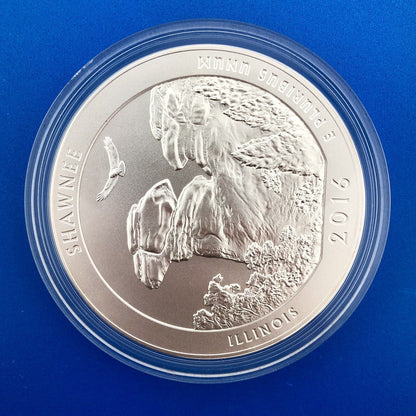 2016 America The Beautiful 5 Oz 999 Silver Shawnee Burnished Collectors OMP/COA