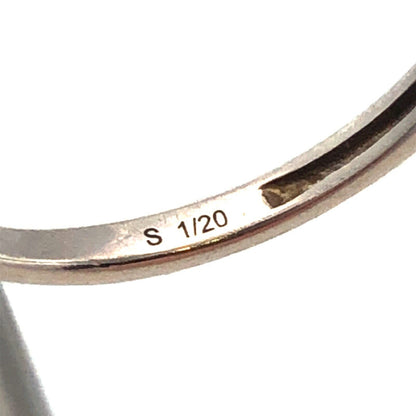Designer ASHI 925 Sterling Silver Round Diamond Cross Ring