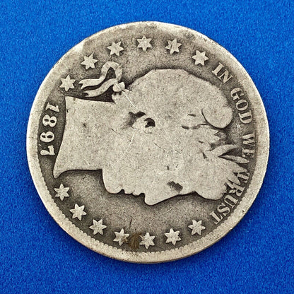 1897 S Silver Barber Half Dollar 50c Better Key Scarce San Francisco Mint Coin