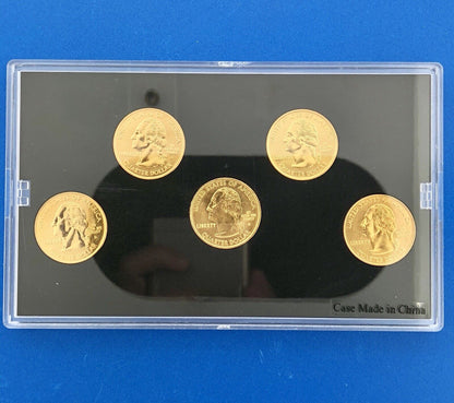 2002 P D State Quarter Collection Platinum Gold Philadelphia Denver 20 Coin Lot