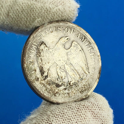 1875 S Silver Seated Liberty Twenty Cent Piece Better Key San Francisco Coin