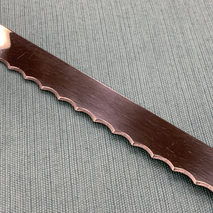 Fine Sheffield England Cutlery Stainless Steel Bread Knife Sharpening Steel Set