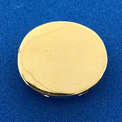 14k Yellow Gold Slide Amethyst Slide Charm Pendant