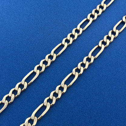 Italian Designer Ever Lasting 925 Sterling Silver Figaro Link Chain Necklace