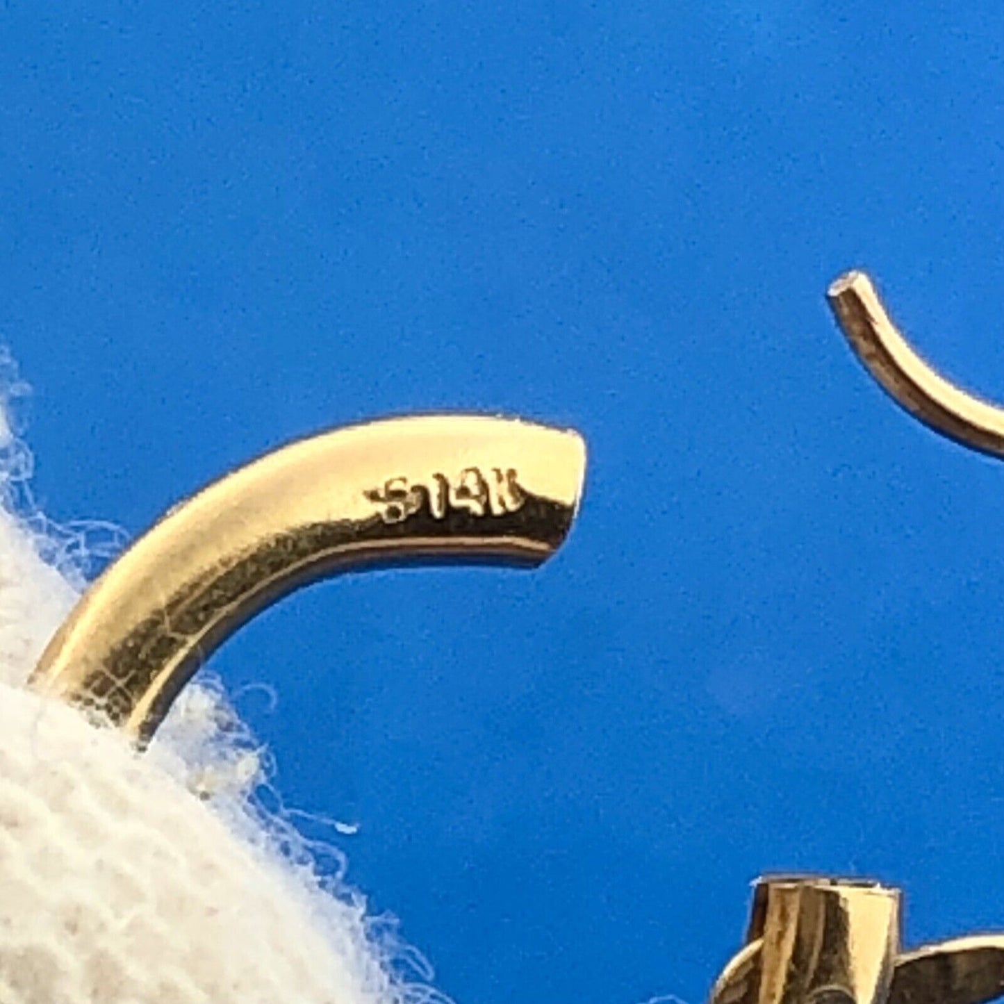 Designer 14K Yellow Gold Polished Huggie Huggy Hoop Earrings