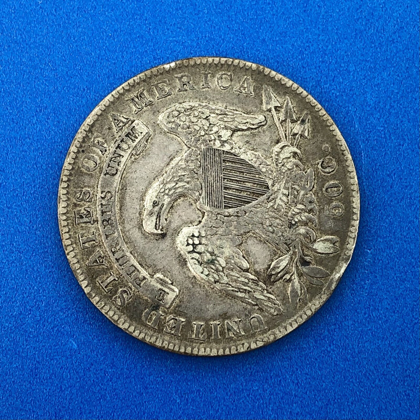 1835 Capped Bust Silver Half Dollar Lettered Edge Better Early Philadelphia Coin