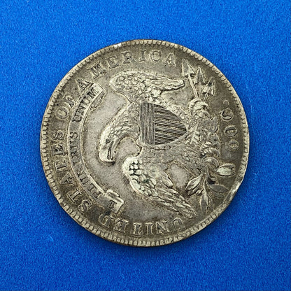 1835 Capped Bust Silver Half Dollar Lettered Edge Better Early Philadelphia Coin