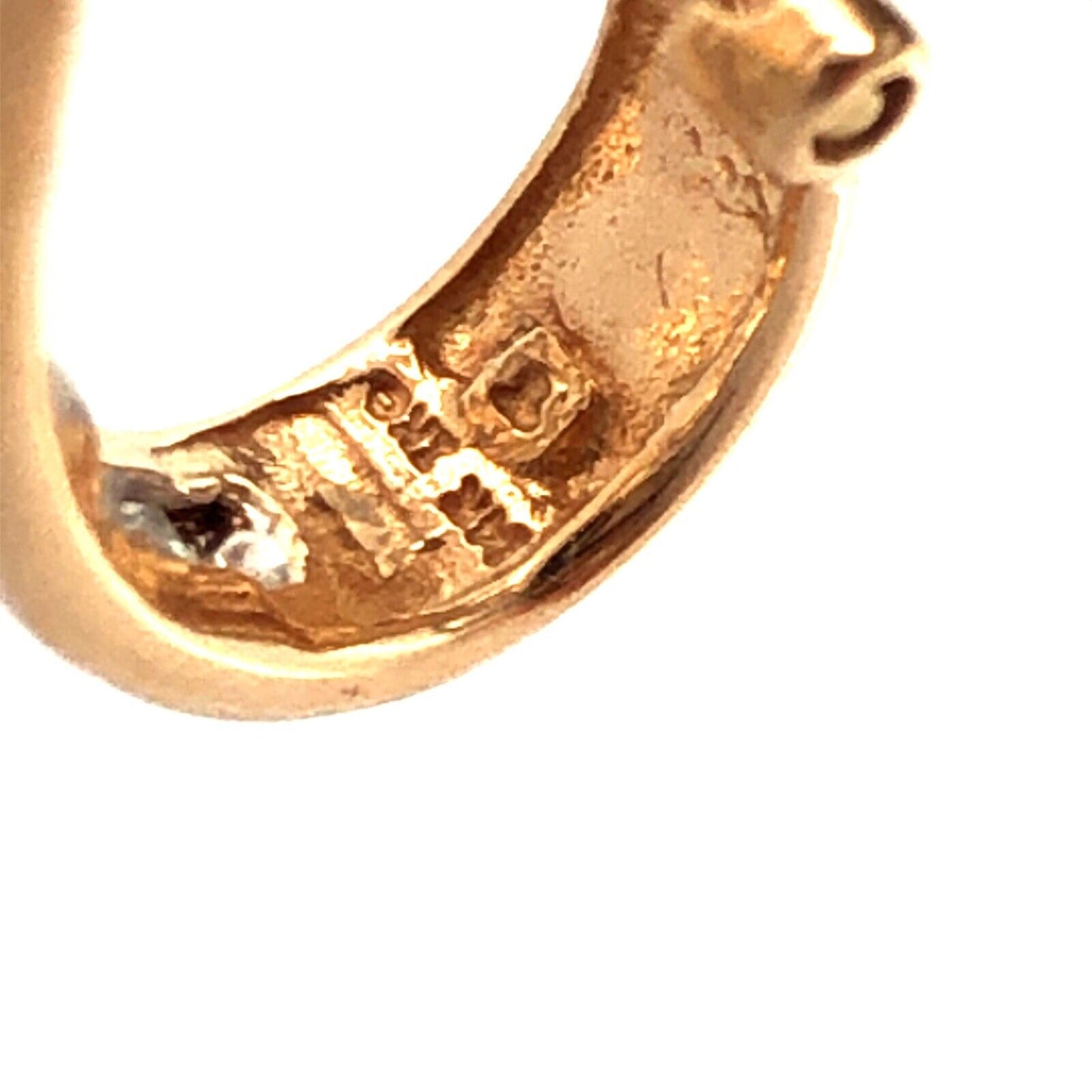 Designer 14K Yellow Gold Channel-Set Round Baguette Diamond Hoop Earrings