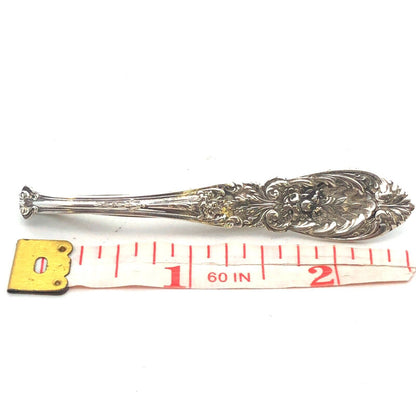 Vintage International Sterling 925 Sterling Silver Floral Spoon Handle Pendant