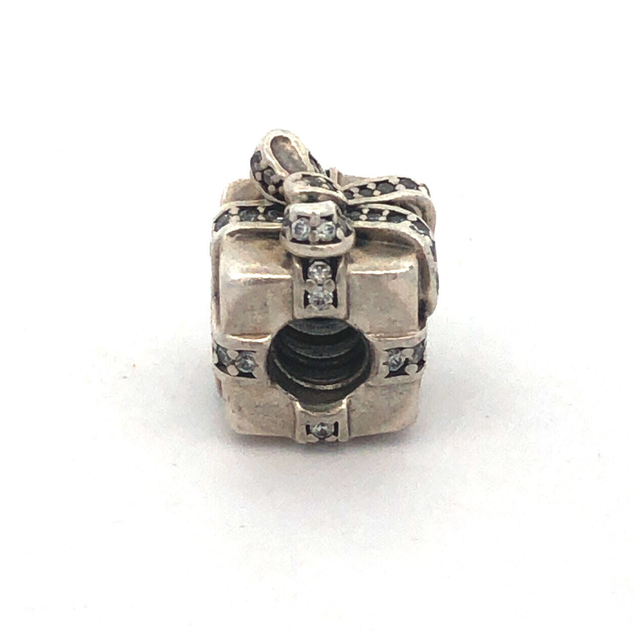 Retired PANODRA 925 Sterling Silver CZ Sparkling Surprise Gift Charm 791400CZ