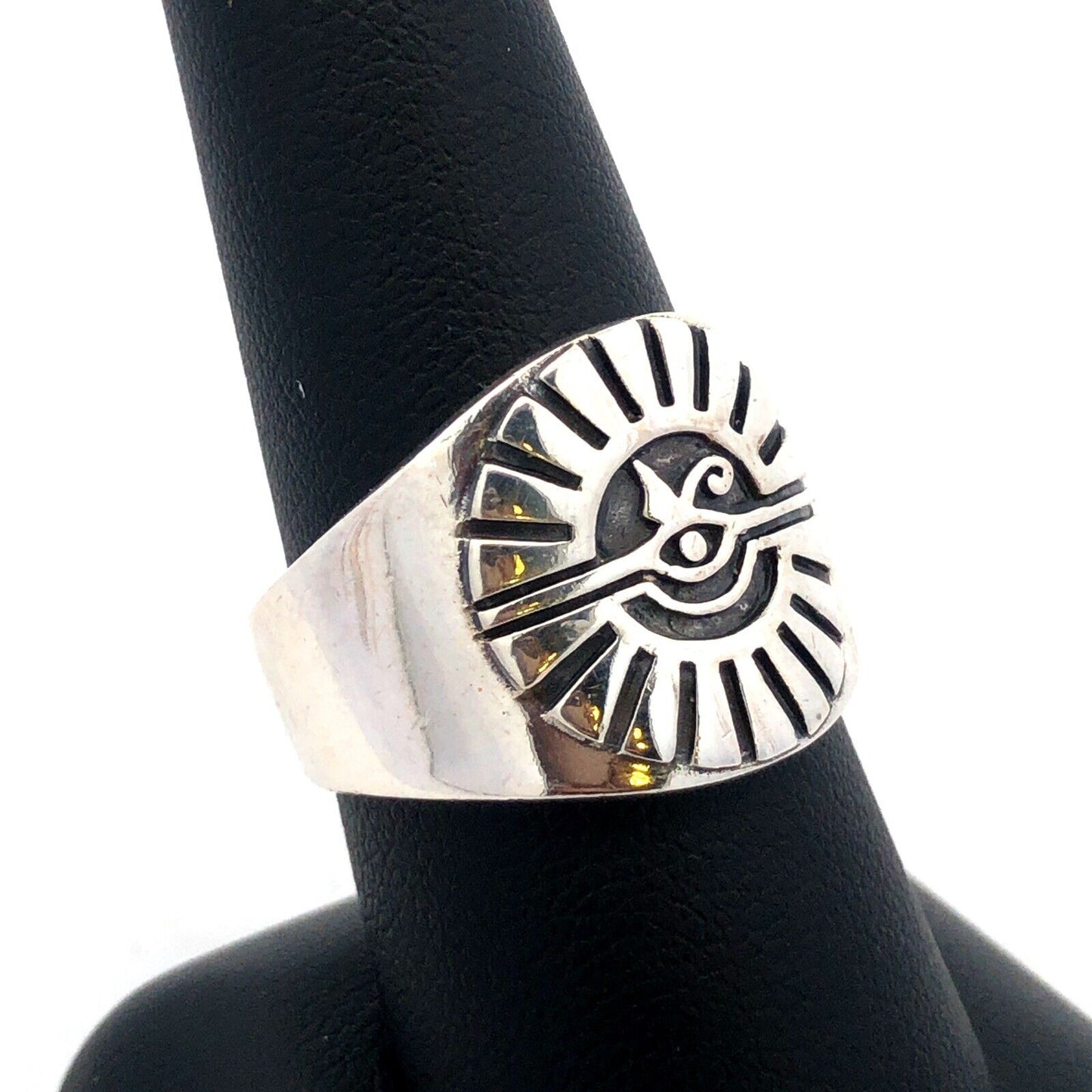 925 Sterling Silver Eye Of Providence Seeing Eye Sunbeam Statement Ring