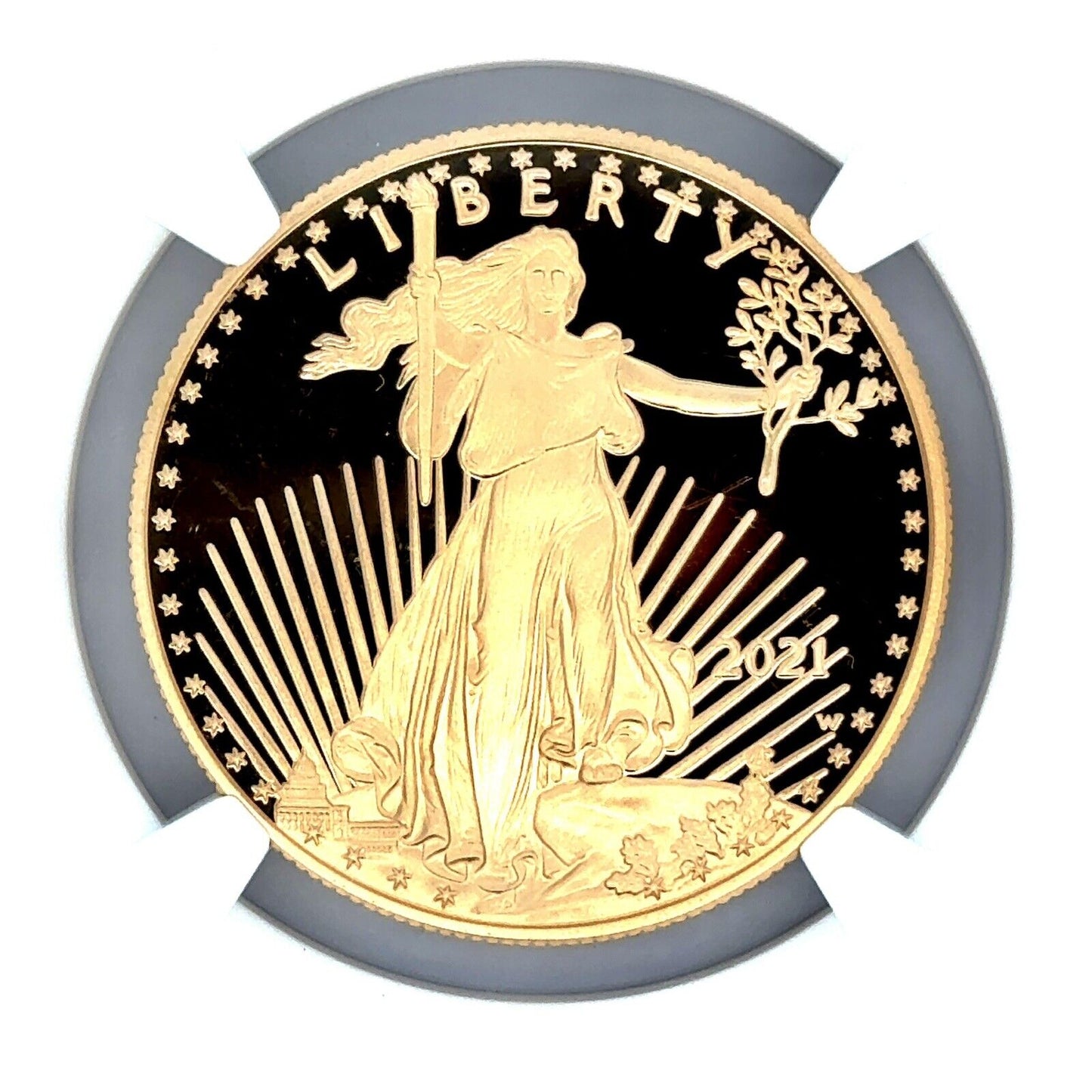 2021-W $50 Gold Eagle Type 1 NGC PF70UCAM First Day of Issue Proof 1oz Coin