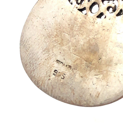 Designer 925 Sterling Silver Mother of Pearl Modernist Dangle Hook Earrings