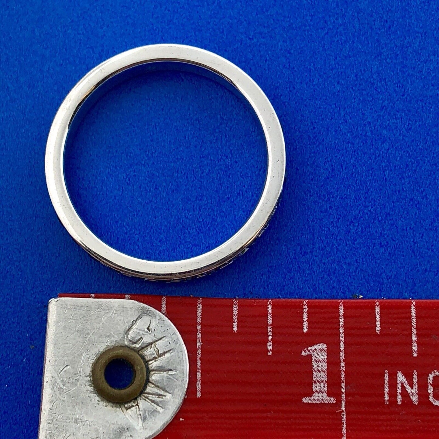 Sensational Designer 925 Sterling Silver Amethyst February Anniversary Band Ring