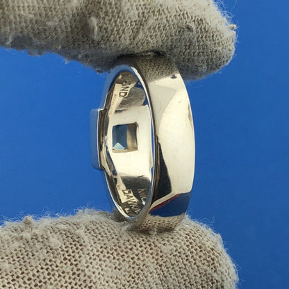 Designer Michael Dawkins Sterling Silver 925 Faceted Lemon Quartz Ring Size 8