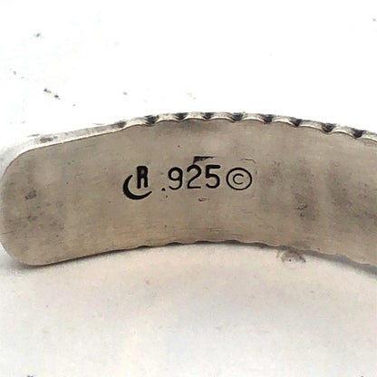 Carolyn Polack 925 Sterling Silver Rectangle Lapis Lazuli Open Cuff Bracelet