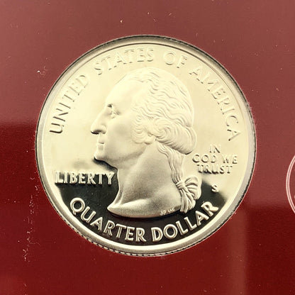 2005 S United States Mint 50 State Quarters 5 Coin Silver Proof Set OMP/COA