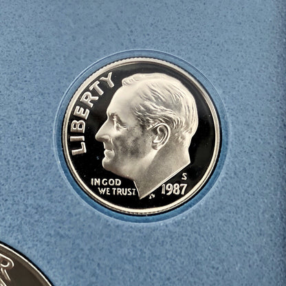 1987 S US Constitution Commem Silver Dollar Prestige Six Coin Proof Set OMP/COA