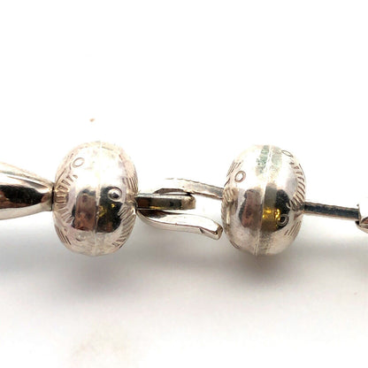 Designer Sterling Silver Chrysoprase Panel Modernist Statement Collar Necklace