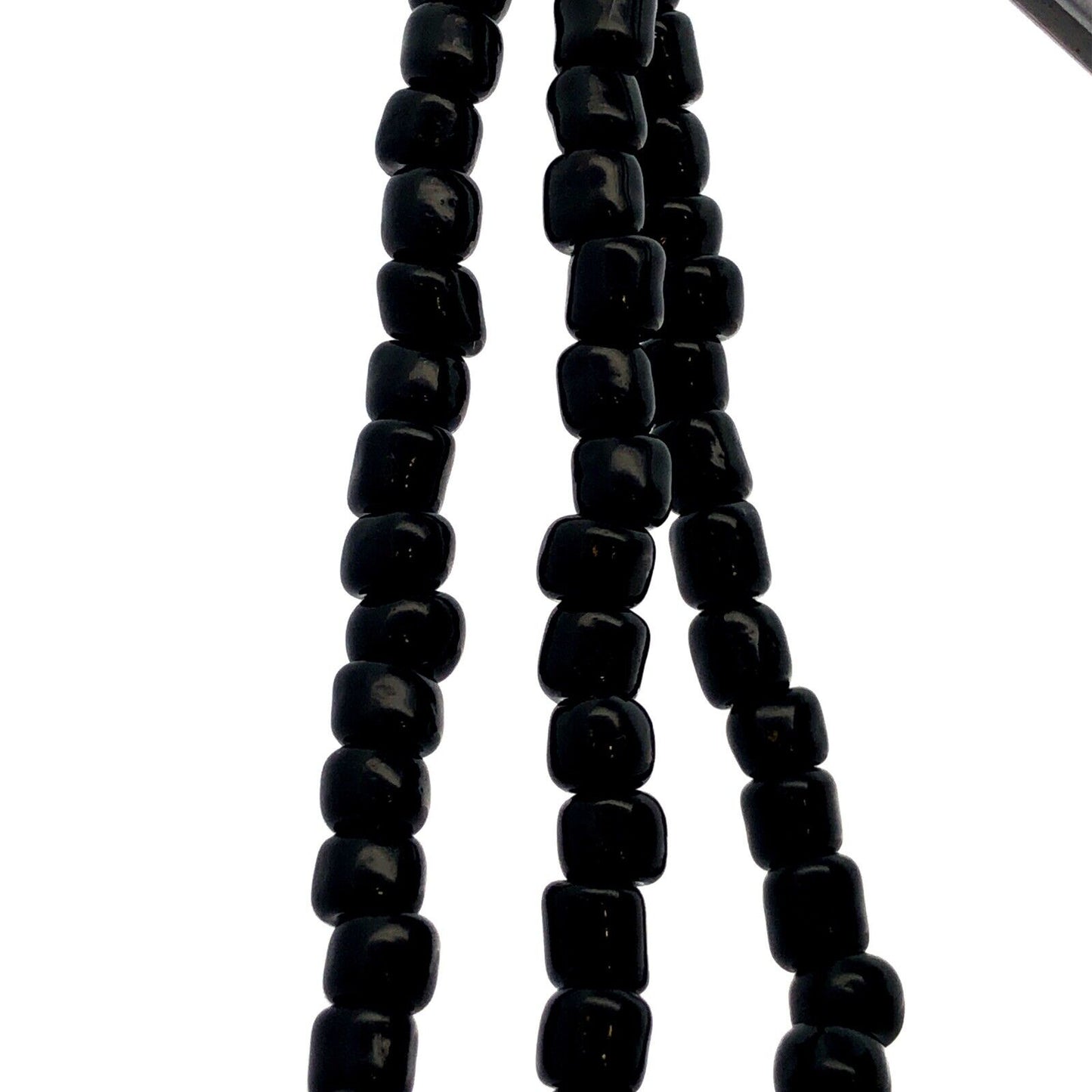 Silpada 925 Sterling Silver Black Onyx Beaded Three Strand Layered Necklace