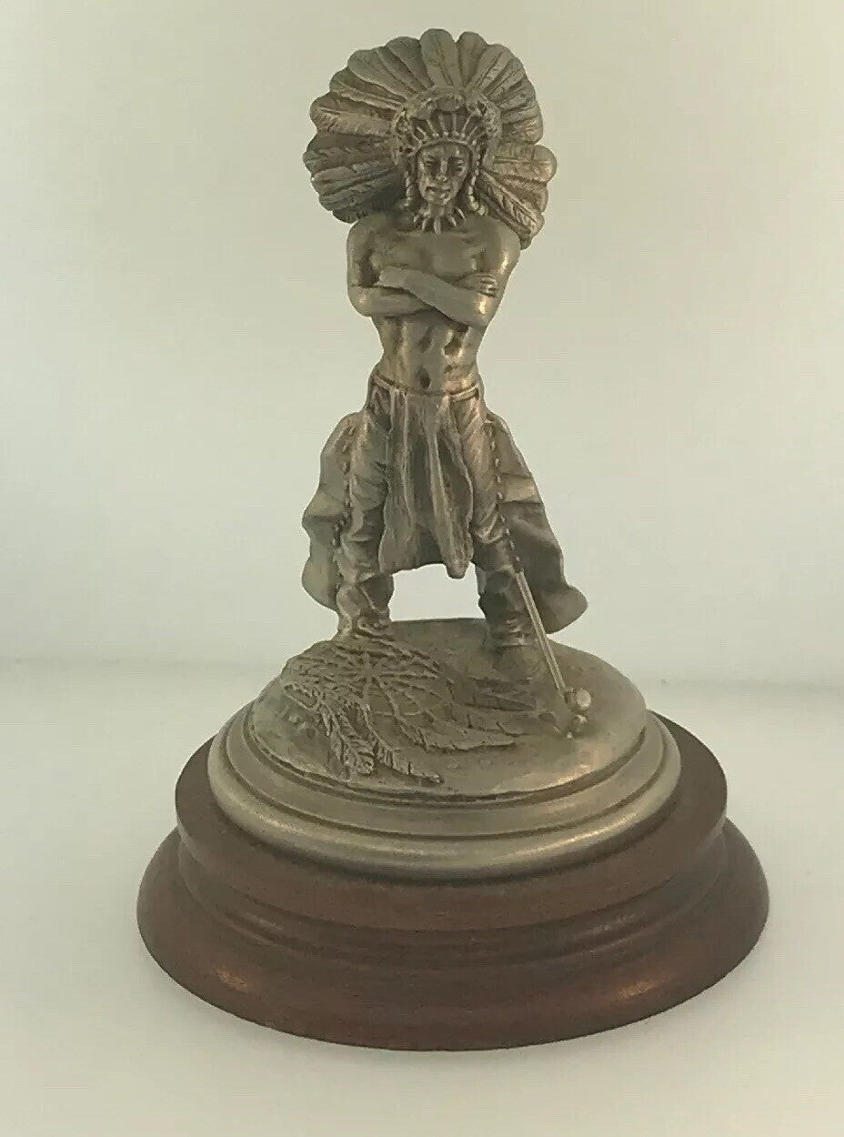 1981 Chilmark Fine Pewter Sioux War Chief LE # 1964/2500 Signed Don Polland