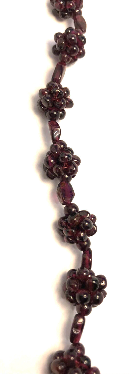 Vintage Amethyst Beaded Cluster Physical Healing Statement Necklace