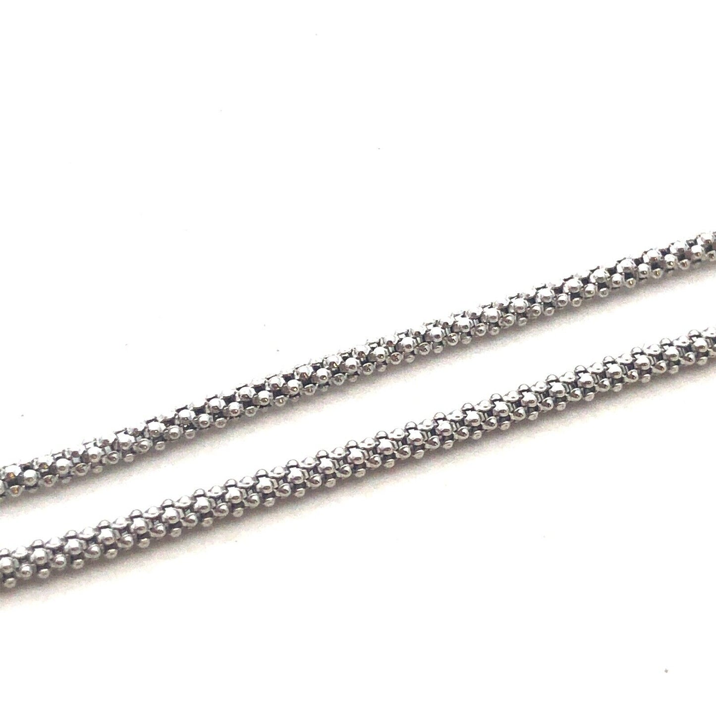 Designer Italy 925 Sterling Silver Pave Diamond Heart Adjustable Lariat Necklace