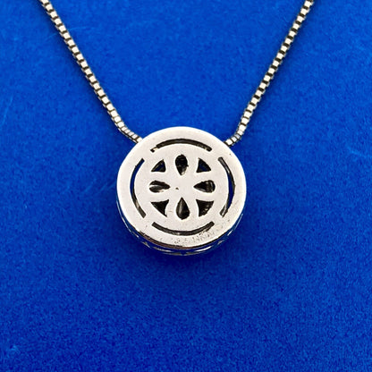 Designer AJ Sterling Silver 14K Yellow Gold Diamond Halo Infinity Necklace