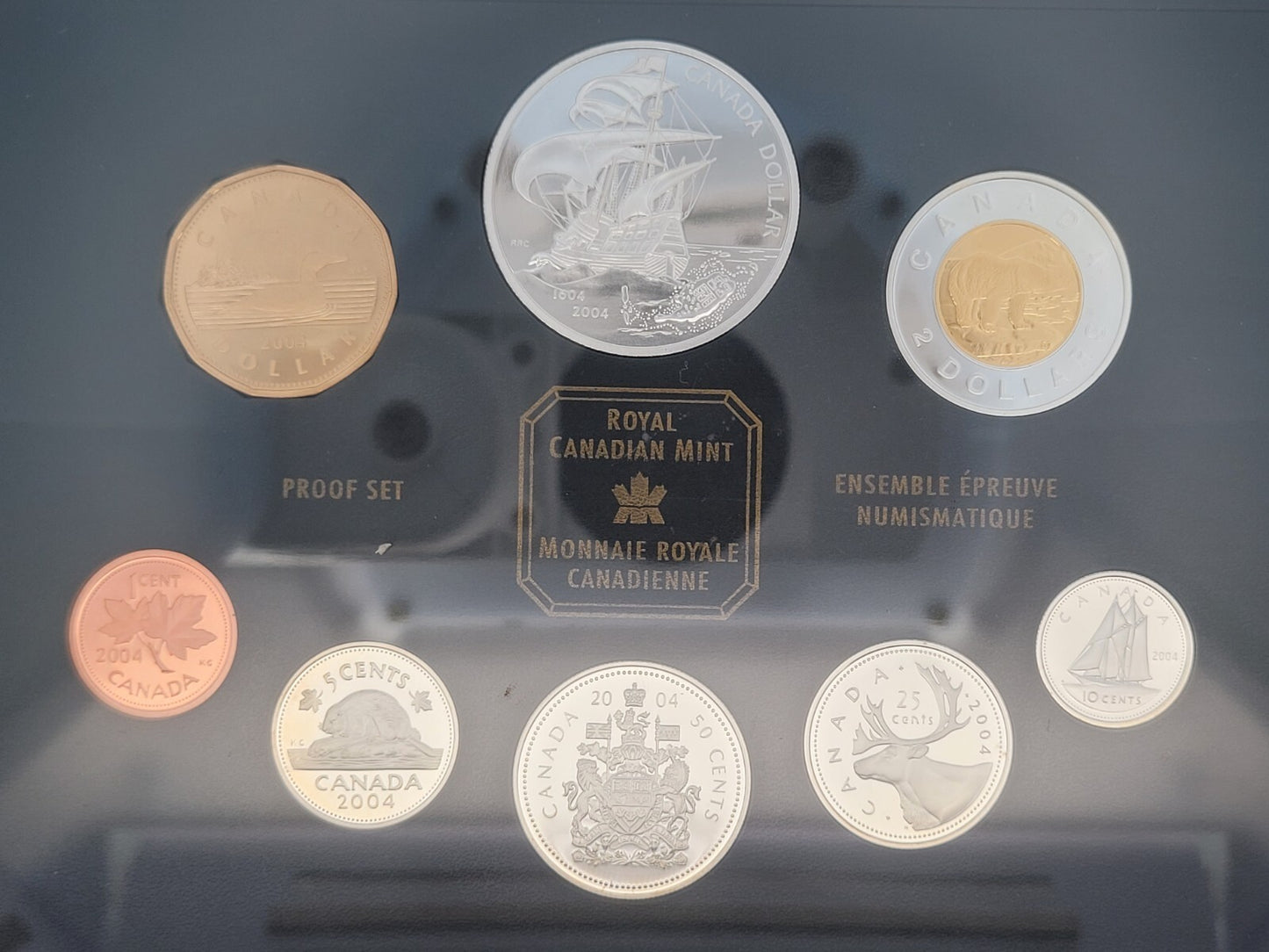 2004 Royal Canadian Mint French Settlement 8-Coin Fine/Sterling Silver Proof Set