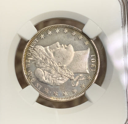 1901 P Proof Silver Barber Half Dollar $.50 NGC PF64