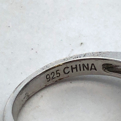 Designer 925 Sterling Silver Lemon White Cubic Zirconia Statement Cocktail Ring