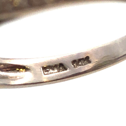 Designer EMA 14K White Gold Oval Cushion Cut Peridot Diamond Halo Cocktail Ring