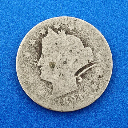 1894 P Liberty Head Nickel Five Cents 5c Better Key Rare Philadelphia Mint Coin
