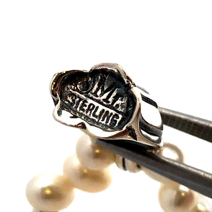 Mignon Faget Sterling Silver Freshwater Pearl Tulips Collection Beaded Necklace