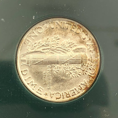 1944 P United States 90% Silver Mercury Dime Date Scarce Philadelphia Coin BU